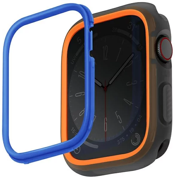 Púzdro UNIQ case Moduo Apple Watch Series 4/5/6/7/8/SE/SE2 44/45mm orange-blue (UNIQ-45MM-MDSORGBLU)