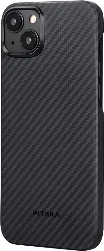 Levně Kryt Pitaka MagEZ 4 1500D case, black/grey twill - iPhone 15 Plus (KI1501M)