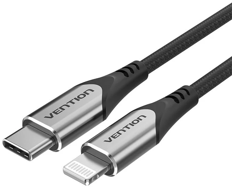 Kábel USB-C cable to Lightning, Vention TACHF, 1m (Gray)