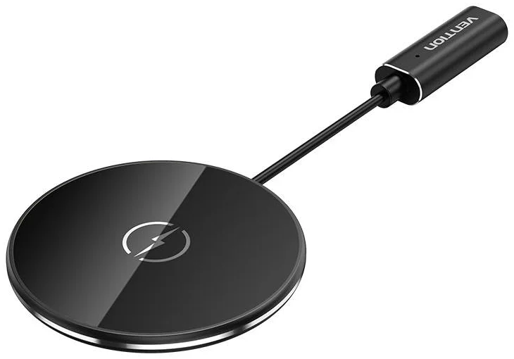 E-shop Bezdrôtová nabíjačka Magnetic Wireless Charger Vention FGABAG 15W, 50cm (Black)