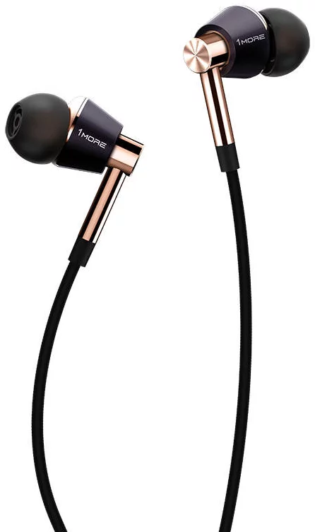 Levně Sluchátka Wired earphones 1MORE Triple-Driver (gold)