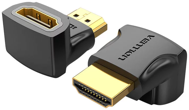 Levně Adapter HDMI Adapter Vention AIOB0 90 Degree Male to Female (Black)