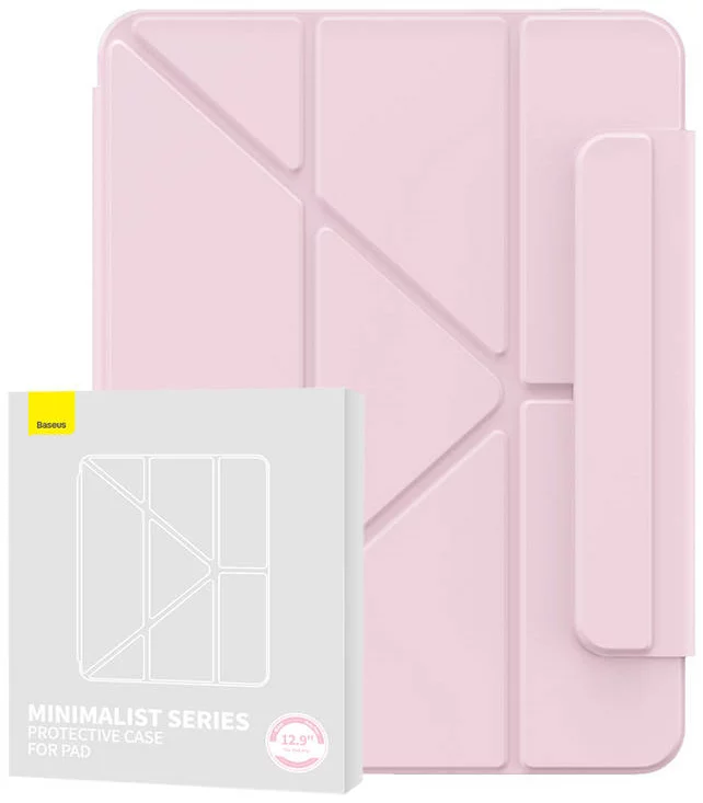E-shop Púzdro Magnetic Case Baseus Minimalist for Pad Pro 12.9″ (2018/2020/2021) (baby pink)