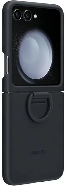 Samsung - Galaxy Z Flip5 Silicone Case with Ring - Indigo