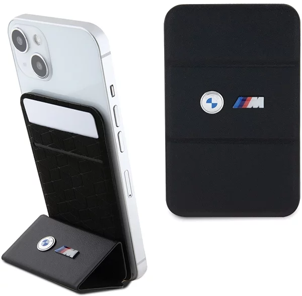 Peňaženka BMW Wallet Card Slot Stand BMWCSMMPGK black MagSafe M Edition Collection (BMWCSMMPGK)