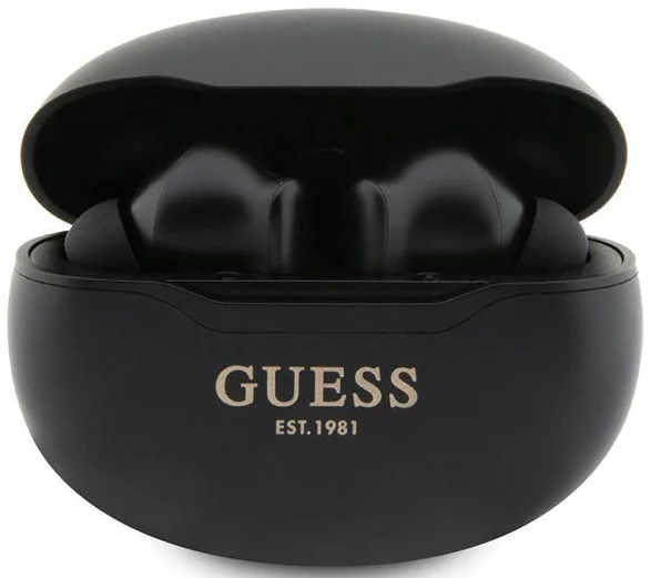Slúchadlá Guess GUTWST50EK TWS Bluetooth Earphones + Docking Station Black Classic EST (GUTWST50EK)