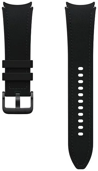 Levně Řemínek Hybrid Eco-Leather Band Samsung ET-SHR96LBEGEU for Watch6 20mm M/L black (ET-SHR96LBEGEU)