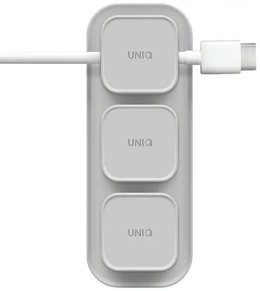 Levně Držák UNIQ Pod Mag magnetic cable organizer + base grey (UNIQ-POD-GRAY)