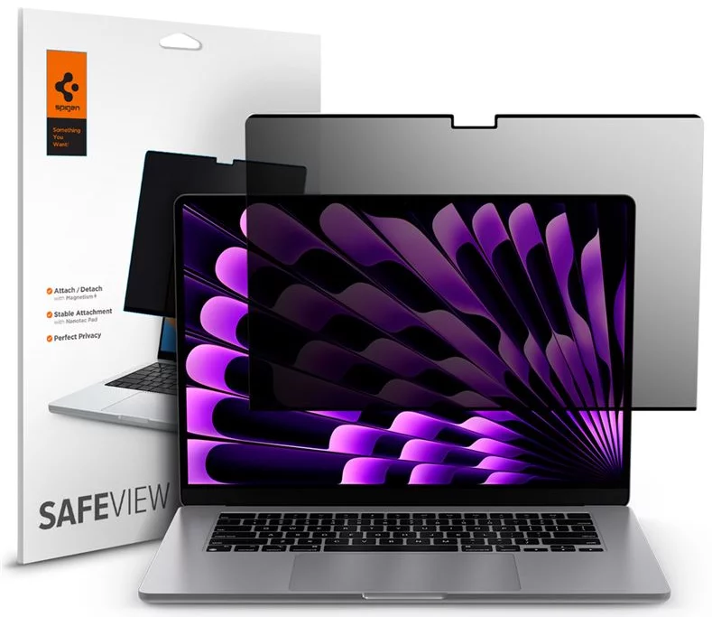Ochranné sklo Spigen SafeView Privacy Filter 1 Pack - MacBook Air 15\