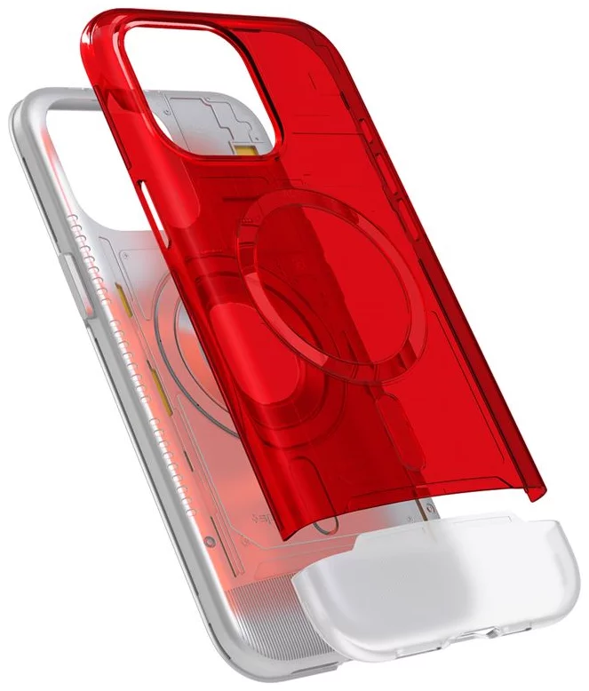 Funda Spigen Classic C1 MagSafe, ruby - iPhone 15 Pro (ACS06744)