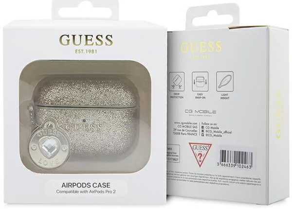 Shop CG Mobile Guess Fixed Glitter Case with Big 4G Logo