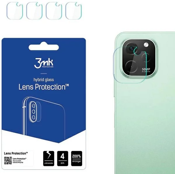 iPhone 15 Pro 3MK Hybrid Camera Lens Protector - 4 Pcs.
