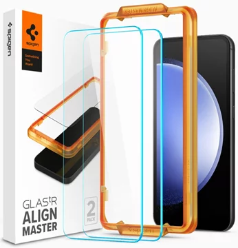 Spigen Glass tR AlignMaster 2-PACK ochranné tvrdené sklo pre Samsung Galaxy S23 FE (AGL06986)  