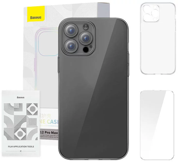 E-shop Kryt Baseus Phone case Crystal Clear for 12 Pro Max (transparent)