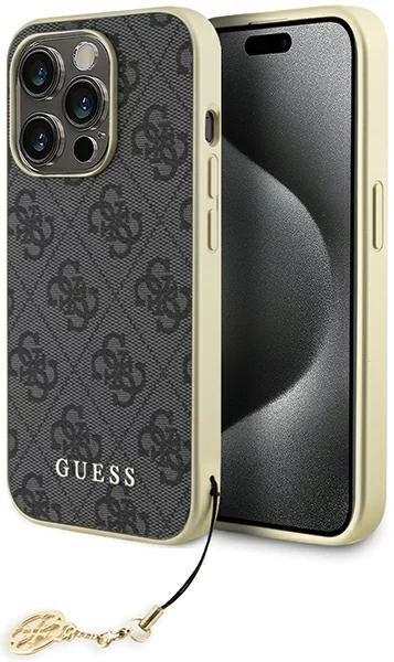Funda Guess GUHCP15LGF4GGR iPhone 15 Pro 6.1 grey hardcase 4G Charms  Collection (GUHCP15LGF4GGR)