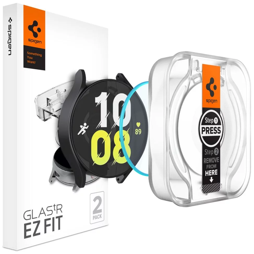 Ochranné sklo SPIGEN GLAS.TR ”EZ-FIT” 2-PACK GALAXY WATCH 6 (44 MM) CLEAR (AGL06520)