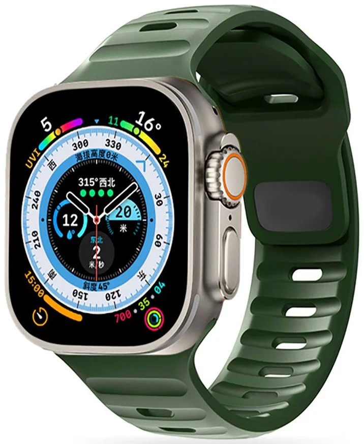 Remienok TECH-PROTECT ICONBAND LINE APPLE WATCH 4 / 5 / 6 / 7 / 8 / 9 / SE / ULTRA 1 / 2  (42 / 44 / 45 / 49 MM) ARMY GREEN (9490713935064)