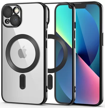 TECH-PROTECT MAGSHINE MAGSAFE husă neagră pentru iPhone 13  