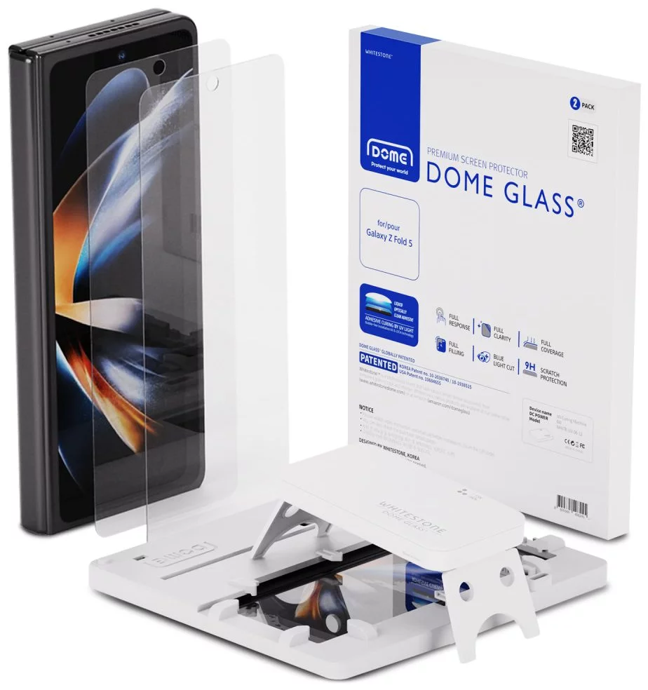 Levně Ochranné sklo WHITESTONE DOME GLASS 2-PACK GALAXY Z FOLD 5 CLEAR (8809365408245)