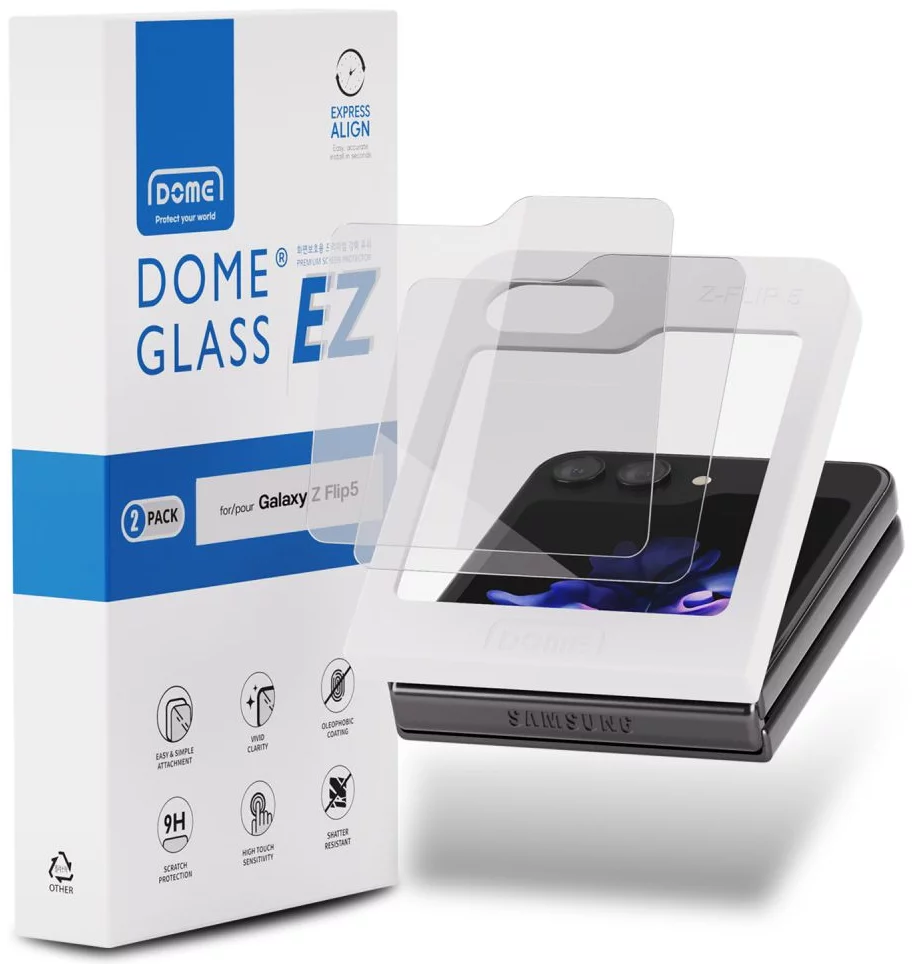 E-shop Ochranné sklo WHITESTONE EZ GLASS 2-PACK GALAXY Z FLIP 5 CLEAR (8809365408597)