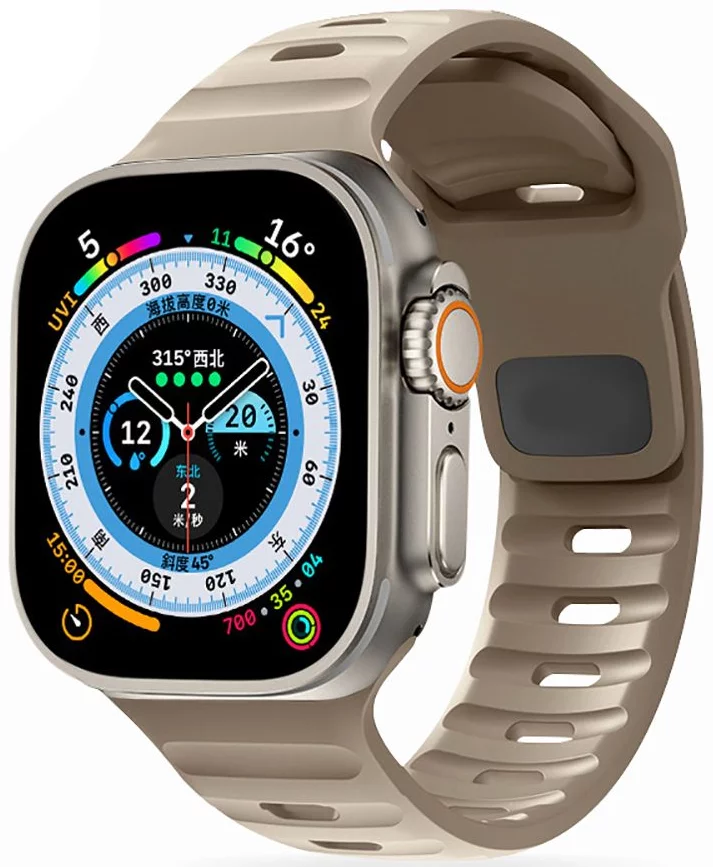 Remienok TECH-PROTECT ICONBAND LINE APPLE WATCH 4 / 5 / 6 / 7 / 8 / 9 / SE / ULTRA 1 / 2  (42 / 44 / 45 / 49 MM) ARMY SAND (9490713936177)
