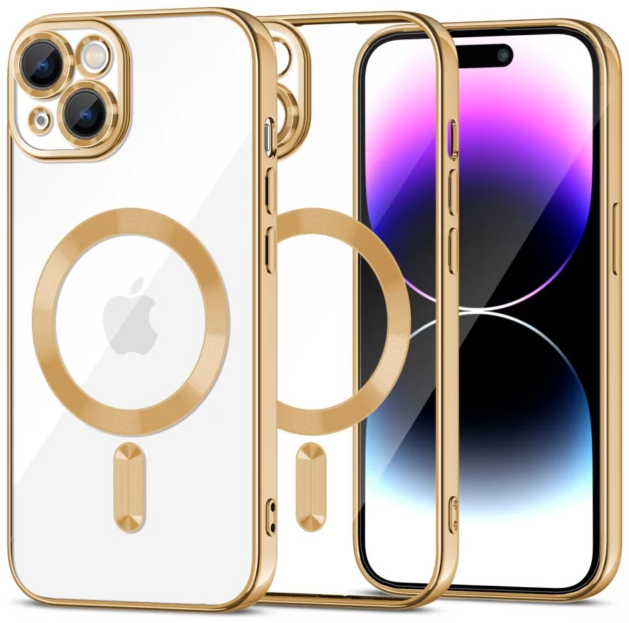 Kryt Tech-Protect Magshine Magsafe Iphone 15 Gold