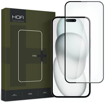 HOFI GLASS PRO+ Panzerglas-Schutzfolie für iPhone 15 schwarz  