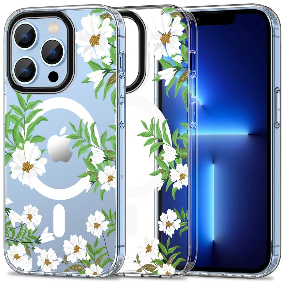 Levně Kryt TECH-PROTECT MAGMOOD MAGSAFE IPHONE 13 PRO MAX SPRING DAISY (9319456605198)