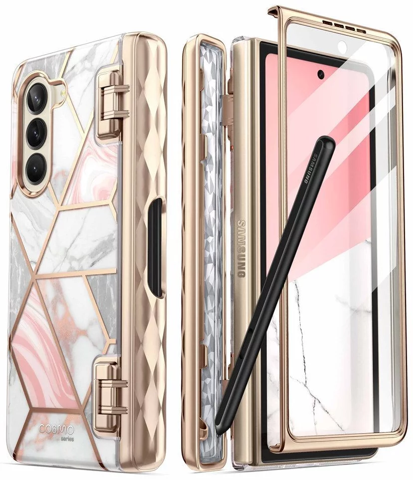 E-shop Kryt SUPCASE COSMO PEN GALAXY Z FOLD 5 MARBLE PINK (843439137721)