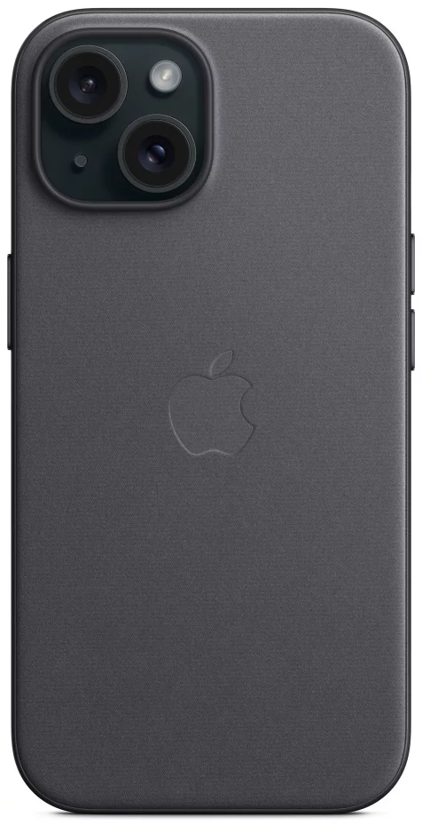 Levně Kryt Apple iPhone 15+ FineWoven Case with MS - Black
