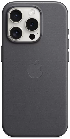 Levně Kryt Apple iPhone 15 Pro FineWoven Case MS - Black