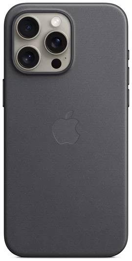 Levně Kryt Apple iPhone 15 ProMax FineWoven Case MS - Black