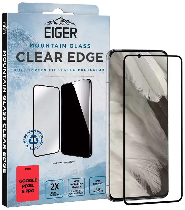 Ochranné sklo Eiger Mountain Glass CLEAR EDGE for Google Pixel 8 Pro in Clear