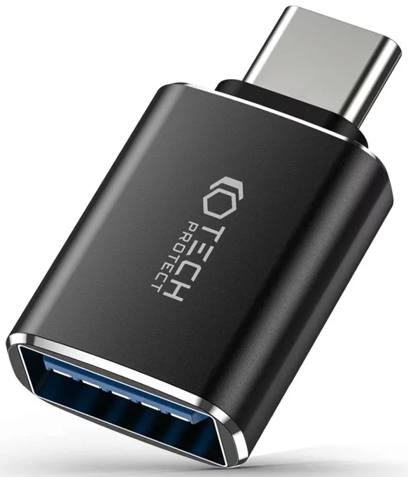 Levně Adapter TECH-PROTECT ULTRABOOST ADAPTER TYPE-C TO USB OTG BLACK (9490713932858)