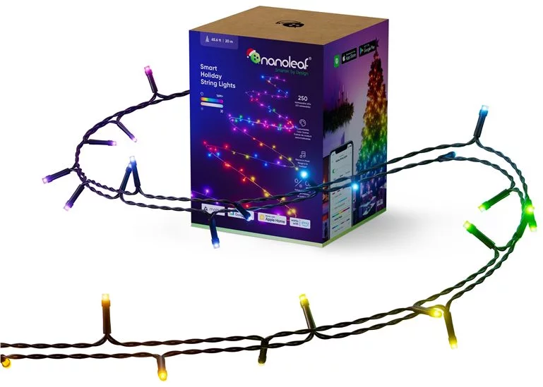 Levně Svetlo Nanoleaf 1D Outdoor Holiday String Lights Starter Kit 20m (NF084K02-20XLS)