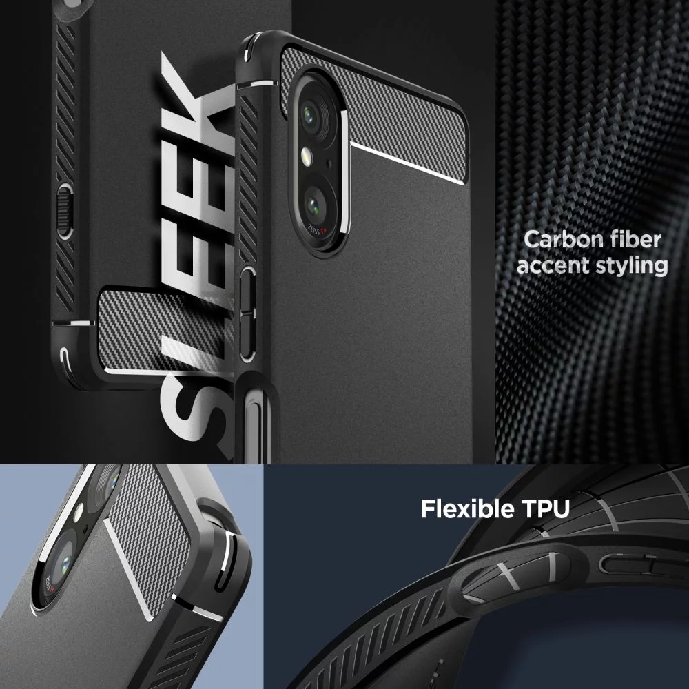 SPIGEN RUGGED ARMOR SONY XPERIA V MATTE BLACK (ACS06359) - Main Image