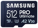 Paměťová karta Samsung PRO Ultimate/micro SDXC/512GB/200MBps/UHS-I U3 / Class 10/+ Adapter/Blue
