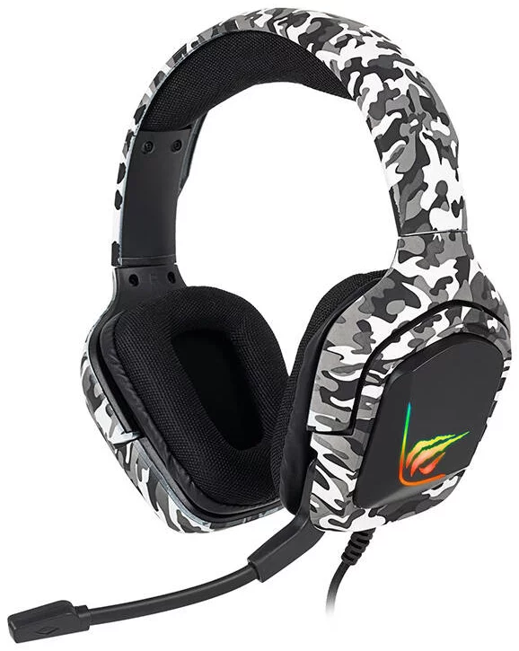 Slúchadlá Havit Gaming headphones H653d Camouflage white