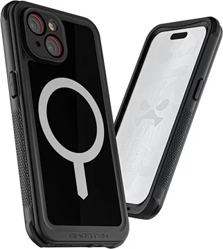 Ghostek Nautical wasserdichte Hülle für Apple iPhone 15 Plus mit Holster-Clip schwarz  