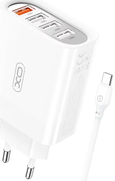 Levně Nabíječka XO Wall charger L110 with cable USB-C, 18W (white)