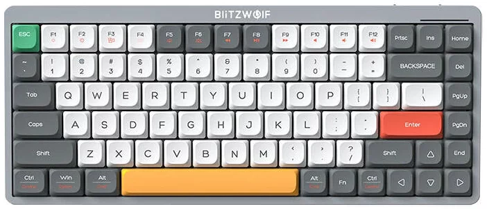 E-shop Herná klávesnica Blitzwolf Mechanical gaming keyboard BW-Mini75 red sw