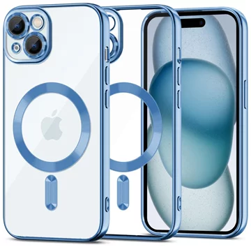TECH-PROTECT MAGSHINE MAGSAFE etui iPhone 15 błękit nieba (9319456606652)  