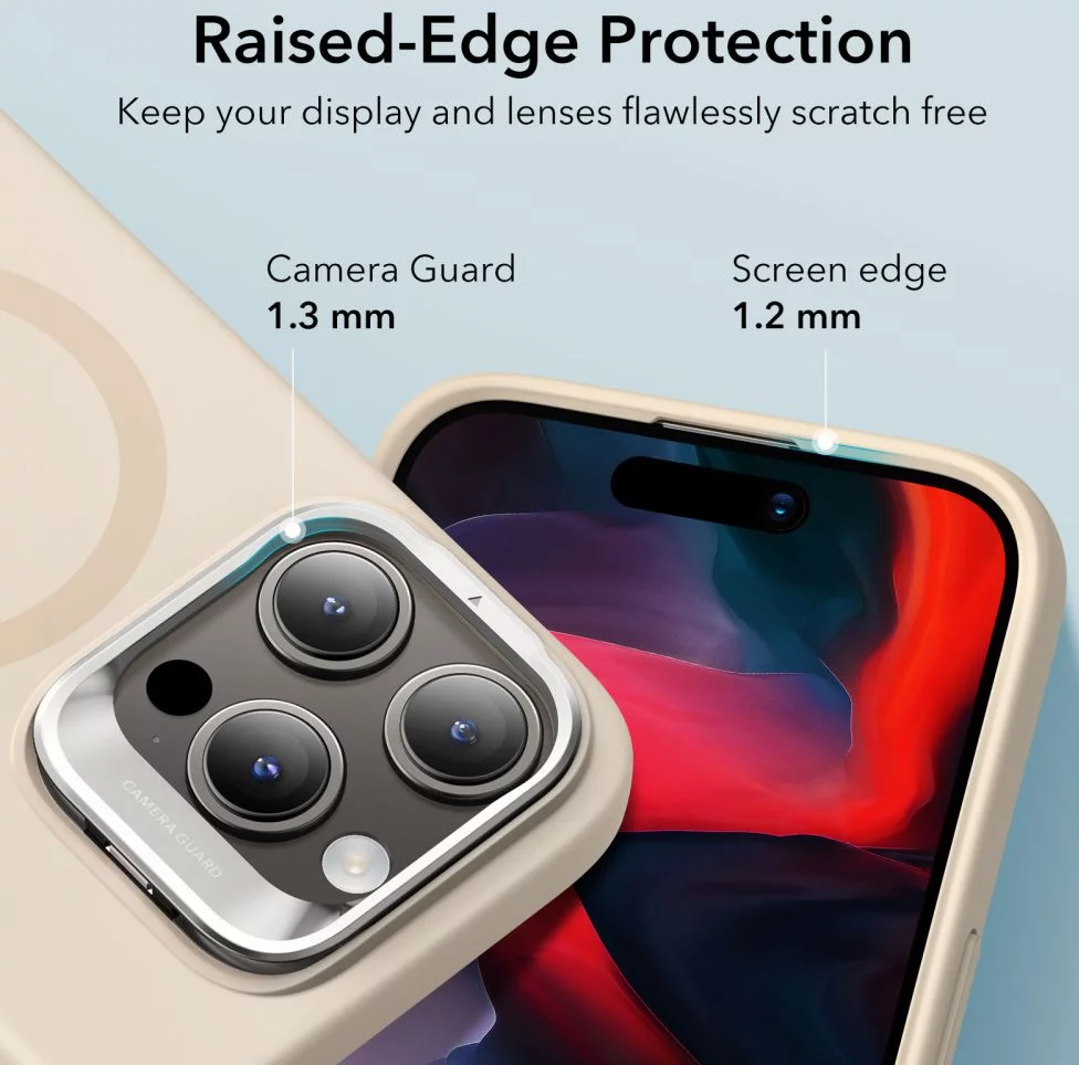 ESR Kickstand Case with HaloLock Compatible with iPhone 15 Pro Max Case,  with adjustable Camera Guard, Compatible with MagSafe, Ultra-high Hardness