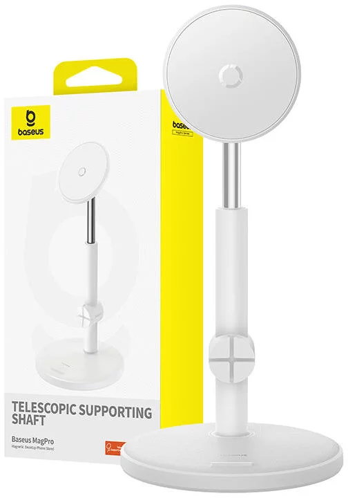 Držiak Baseus Magnetic Desktop Phone Stand MagPro (white)