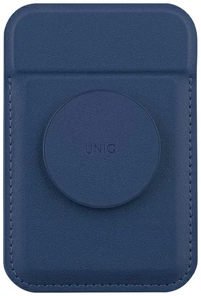 Levně Peněženka UNIQ Flixa magnetic card wallet with stand navy navy blue (UNIQ-FLIXA-NAVYBLUE)