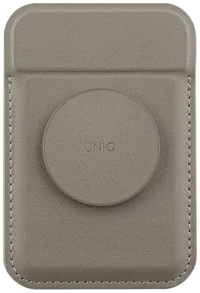 Peňaženka UNIQ Flixa magnetic card wallet with stand grey MagSafe (UNIQ-FLIXA-GREY)