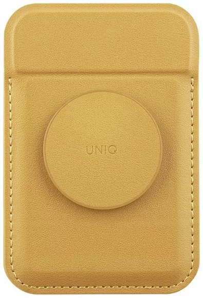 Peňaženka UNIQ Flixa magnetic card wallet with stand yellow MagSafe (UNIQ-FLIXA-CYELLOW)