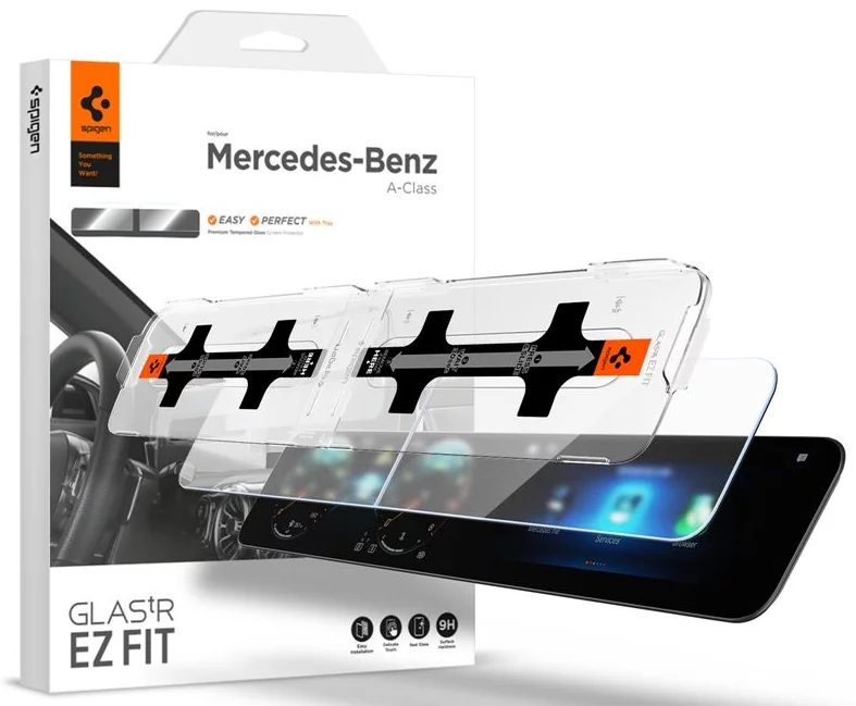 Ochranné sklo Spigen Mercedes Benz EZ Fit Anti Glare Screen Protector (A-Class(2021/2020)) (Left 1P+Right 1P) (AGL03630)
