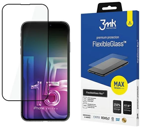 Ochranné sklo 3MK FlexibleGlass Max iPhone 15 6.1\