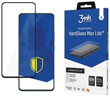 Verre trempé protecteur 3MK HardGlass Max Lite pour Xiaomi Redmi Note 13 noir  